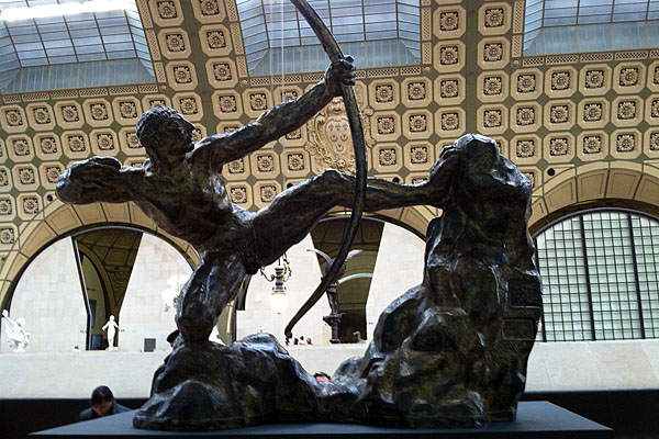 Hercules the Archer sculpture at the Musee D'Orsay, Paris, France