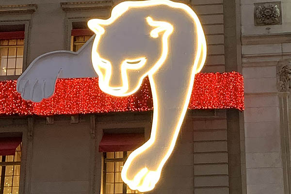 Cartier holiday display in New York, New York, USA