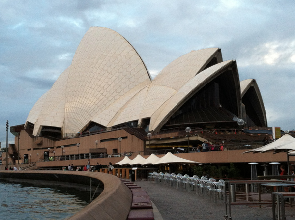 Exterior of Sydney Opera House in New South Wales, Australia